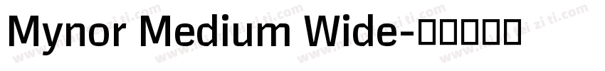 Mynor Medium Wide字体转换
